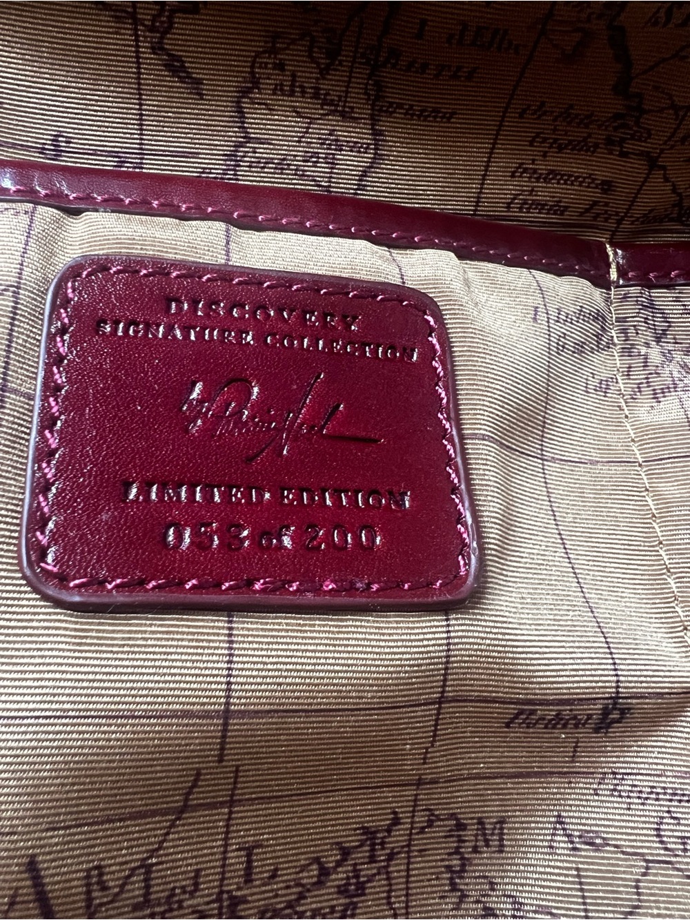 Patricia Nash Oxblood Discovery Collection Satchel - Picture 15 of 17